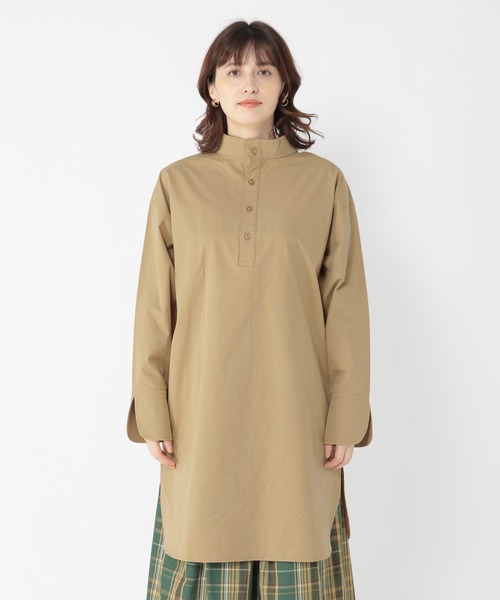 studio CLIP（スタディオクリップ）の「WFｽﾀﾝﾄﾞﾈｯｸTUOP（ワンピース・レディース・オフホワイト/ベージュ・FREE）」の13枚目の写真