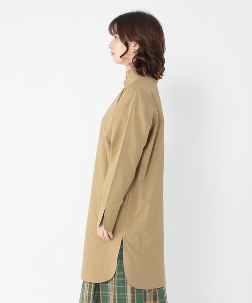 studio CLIP（スタディオクリップ）の「WFｽﾀﾝﾄﾞﾈｯｸTUOP（ワンピース・レディース・オフホワイト/ベージュ・FREE）」の5枚目の写真