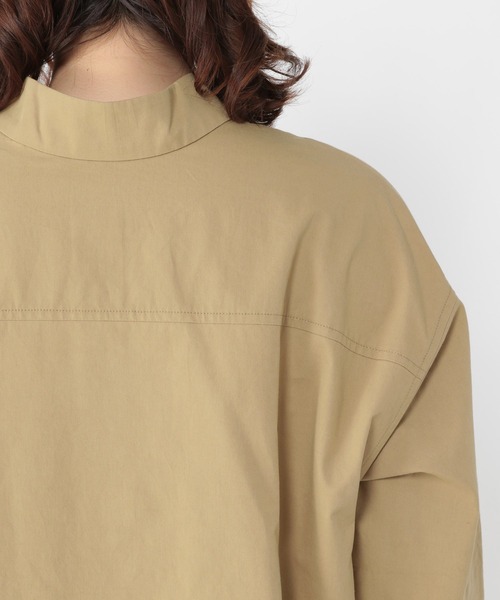 studio CLIP（スタディオクリップ）の「WFｽﾀﾝﾄﾞﾈｯｸTUOP（ワンピース・レディース・オフホワイト/ベージュ・FREE）」の4枚目の写真