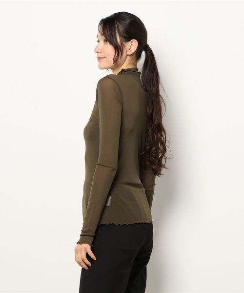 Clice de Paris(クリシェドゥパリス)の「K/シースルータートル(Tシャツ/カットソー・レディース・グレー/カーキ・ONESIZE)」の13枚目の写真