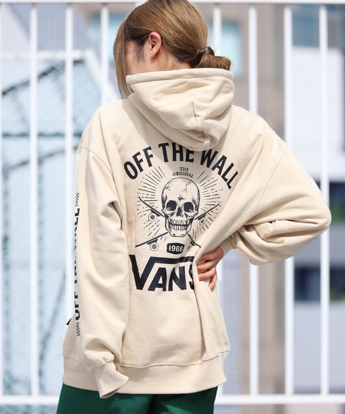 VANS（バンズ）の「VANS/バンズ  M VANS SK8 SKULL HOODIE パーカー 袖プリント バックプリント フーディー パイル（パーカー・メンズ・ブラック/ヘザーグレー/ベージュ・XL/M/L）」の7枚目の写真