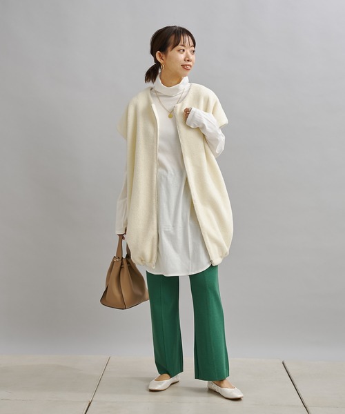 DouDou(ドゥドゥ)の「ボアベスト(ベスト・レディース・アイボリー/ブラック・FREE)」の7枚目の写真