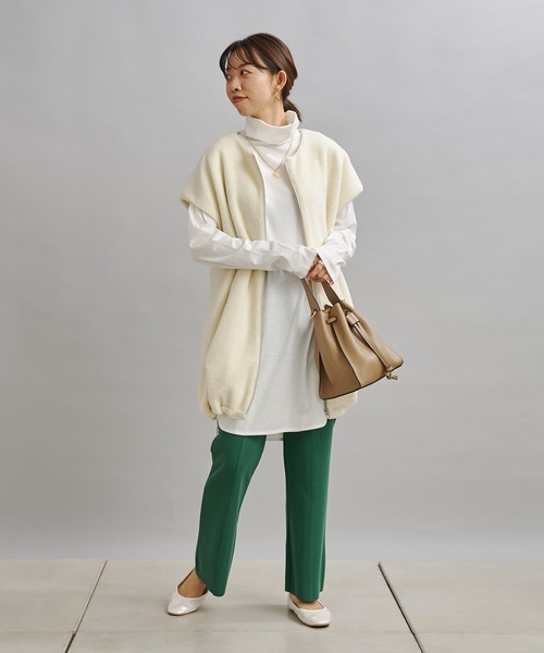 DouDou(ドゥドゥ)の「ボアベスト(ベスト・レディース・アイボリー/ブラック・FREE)」の13枚目の写真