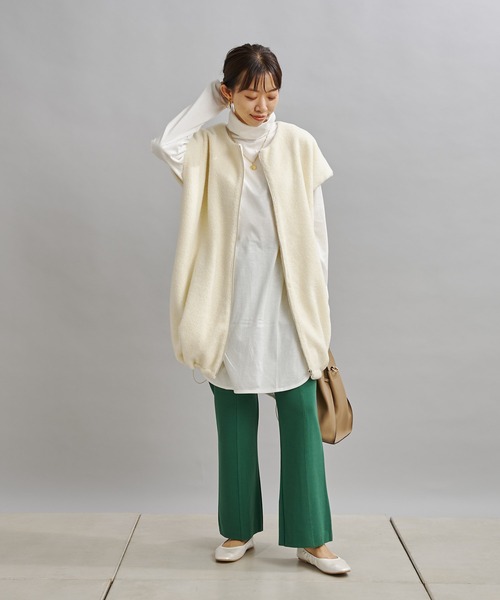 DouDou(ドゥドゥ)の「ボアベスト(ベスト・レディース・アイボリー/ブラック・FREE)」の16枚目の写真