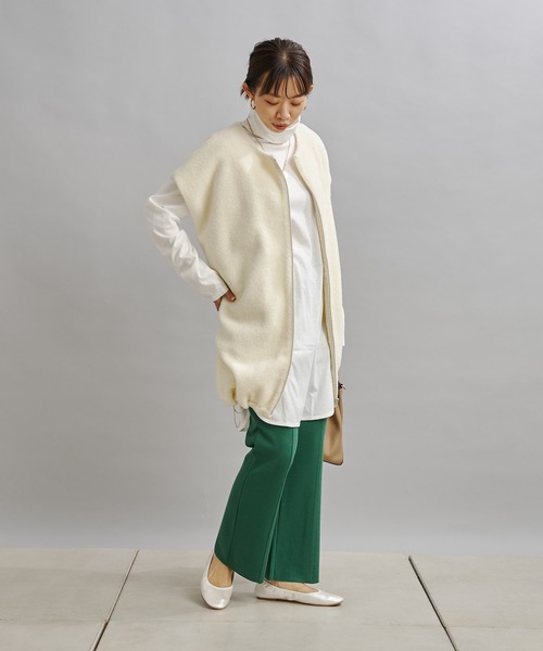 DouDou(ドゥドゥ)の「ボアベスト(ベスト・レディース・アイボリー/ブラック・FREE)」の3枚目の写真