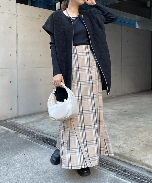 DouDou(ドゥドゥ)の「ボアベスト(ベスト・レディース・アイボリー/ブラック・FREE)」の18枚目の写真