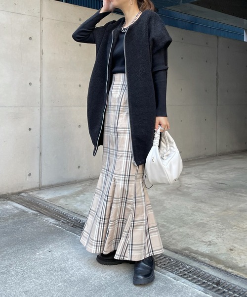 DouDou(ドゥドゥ)の「ボアベスト(ベスト・レディース・アイボリー/ブラック・FREE)」の19枚目の写真