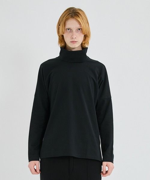 ATTACHMENT(アタッチメント)の「STUDIOUS別注 モクロディスウェードタートルカットソー/EX.mokurodhi suede turtle cutsew(Tシャツ/カットソー・メンズ・ライトグレー/ブラック/オフホワイト/カーキ・1/2)」の12枚目の写真