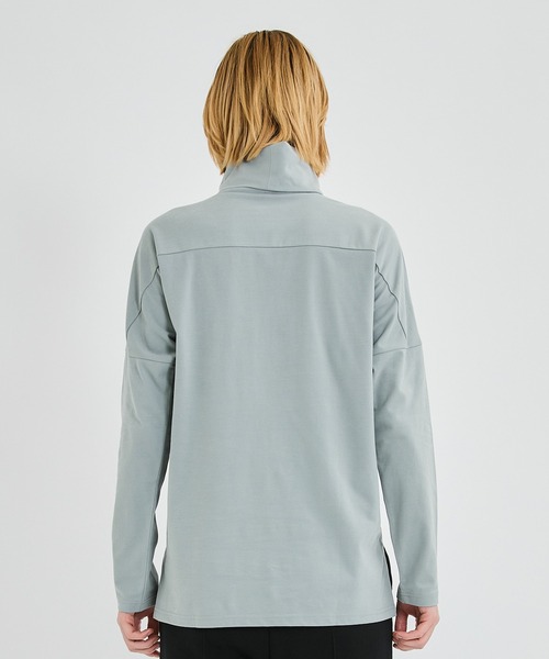 ATTACHMENT(アタッチメント)の「STUDIOUS別注 モクロディスウェードタートルカットソー/EX.mokurodhi suede turtle cutsew(Tシャツ/カットソー・メンズ・ライトグレー/ブラック/オフホワイト/カーキ・1/2)」の21枚目の写真