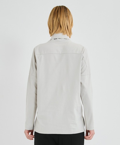 ATTACHMENT(アタッチメント)の「STUDIOUS別注 モクロディスウェードタートルカットソー/EX.mokurodhi suede turtle cutsew(Tシャツ/カットソー・メンズ・ライトグレー/ブラック/オフホワイト/カーキ・1/2)」の22枚目の写真