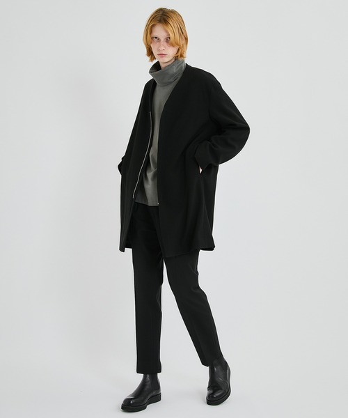 ATTACHMENT(アタッチメント)の「STUDIOUS別注 モクロディスウェードタートルカットソー/EX.mokurodhi suede turtle cutsew(Tシャツ/カットソー・メンズ・ライトグレー/ブラック/オフホワイト/カーキ・1/2)」の11枚目の写真