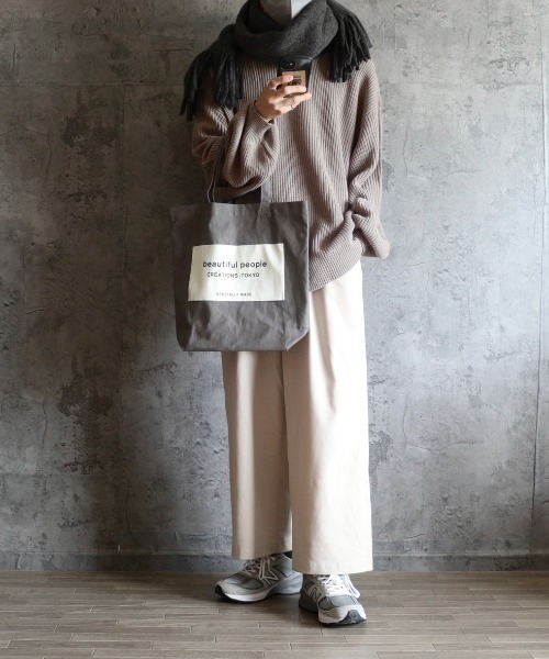 CLEL(クレイル)の「【CLEL】Balloon Sleeve Crew Neck Knit / バルーン袖クルーネックニット(ニット/セーター・メンズ・ダークグレー/グレイッシュベージュ/ライトグレー/アイボリー/ダークグリーン・S/M/L)」の12枚目の写真