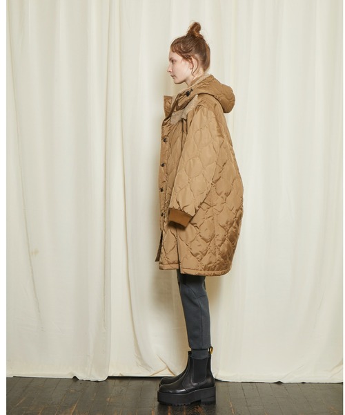 gomme（ゴム）の「ウォームポンチ　トラックパンツ（スウェットパンツ・レディース・ブラック/チャコールグレー・MEDIUM）」の12枚目の写真