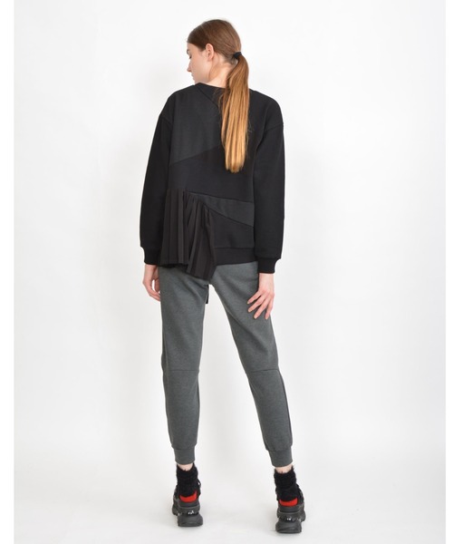 gomme（ゴム）の「ウォームポンチ　トラックパンツ（スウェットパンツ・レディース・ブラック/チャコールグレー・MEDIUM）」の16枚目の写真