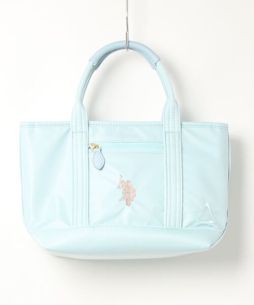 U.S. POLO ASSN.（ユーエスポロアッスン）の「【U.S. POLO ASSN.】 ユーエスポロアッスン　リサイクルナイロン　トートバッグS　USPA-2595（トートバッグ・レディース・レッド/ブラック/カーキ/ベージュ/ホワイト系その他/ホワイト×ブラック/ライトピンク/ライトブルー/イエロー/ネイビー/グレー/ネイビー系/ベージュ系/ブラック系/ライトグレー/ライトカーキ・FREE）」の12枚目の写真