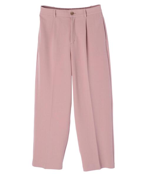 earth music&ecology（アースミュージックアンドエコロジー）の「ハイウエストタックストレートパンツ＊（スラックス・レディース・チャコールグレー/ピンク/ミント/ライトベージュ・S/M）」の19枚目の写真