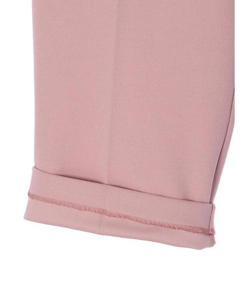 earth music&ecology（アースミュージックアンドエコロジー）の「ハイウエストタックストレートパンツ＊（スラックス・レディース・チャコールグレー/ピンク/ミント/ライトベージュ・S/M）」の12枚目の写真