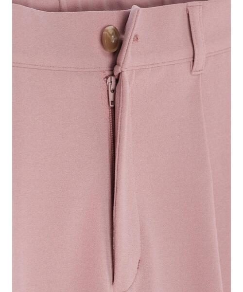 earth music&ecology（アースミュージックアンドエコロジー）の「ハイウエストタックストレートパンツ＊（スラックス・レディース・チャコールグレー/ピンク/ミント/ライトベージュ・S/M）」の11枚目の写真