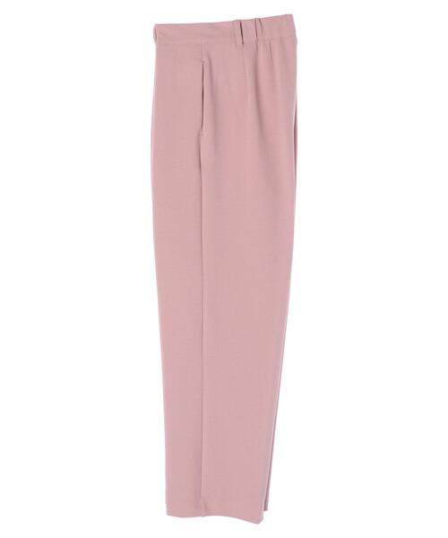 earth music&ecology（アースミュージックアンドエコロジー）の「ハイウエストタックストレートパンツ＊（スラックス・レディース・チャコールグレー/ピンク/ミント/ライトベージュ・S/M）」の10枚目の写真