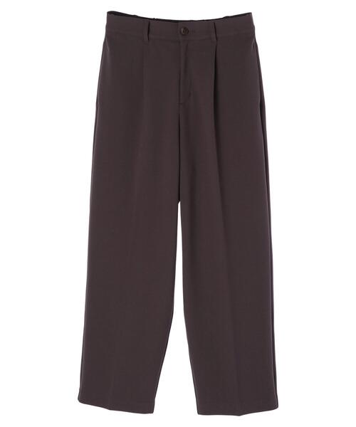 earth music&ecology（アースミュージックアンドエコロジー）の「ハイウエストタックストレートパンツ＊（スラックス・レディース・チャコールグレー/ピンク/ミント/ライトベージュ・S/M）」の8枚目の写真