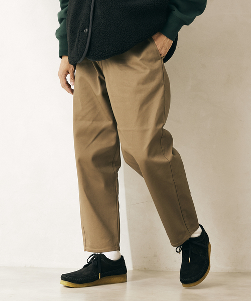 Dickies（ディッキーズ）の「【DICKIES/ディッキーズ】別注 ROUND パンツ（チノパンツ・メンズ・ブラック/ネイビー/グリーン/キャメル・SMALL/MEDIUM/LARGE）」の4枚目の写真