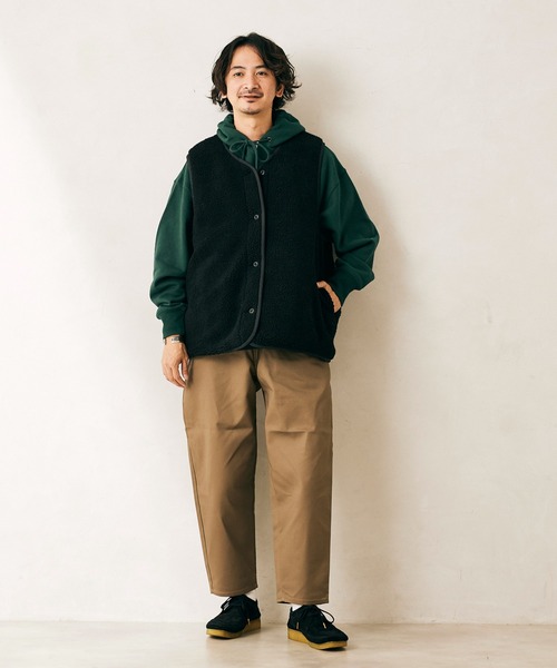 Dickies（ディッキーズ）の「【DICKIES/ディッキーズ】別注 ROUND パンツ（チノパンツ・メンズ・ブラック/ネイビー/グリーン/キャメル・SMALL/MEDIUM/LARGE）」の5枚目の写真