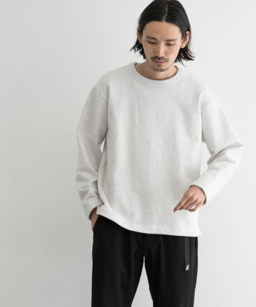 WORK NOT WORK URBAN RESEARCH(ワークノットワークアーバンリサーチ)の「WORK NOT WORK Stretch Jersey Sweatshirts(スウェット・メンズ・ブラック/ホワイト系その他/グレー系その他・SMALL/MEDIUM/LARGE)」の2枚目の写真
