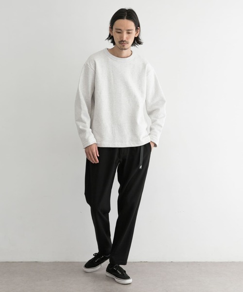WORK NOT WORK URBAN RESEARCH(ワークノットワークアーバンリサーチ)の「WORK NOT WORK Stretch Jersey Sweatshirts(スウェット・メンズ・ブラック/ホワイト系その他/グレー系その他・SMALL/MEDIUM/LARGE)」の6枚目の写真