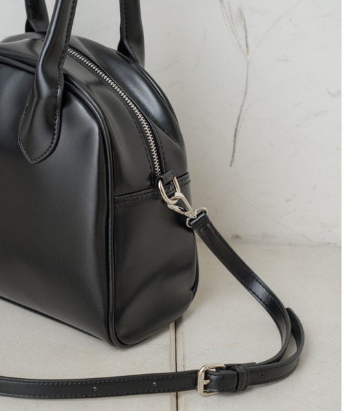 Kastane（カスタネ）の「【新色追加】クロシェット付ボストンバッグ（ボストンバッグ・レディース・ブラウン/ブラック/アイボリー/グリーン・FREE）」の9枚目の写真