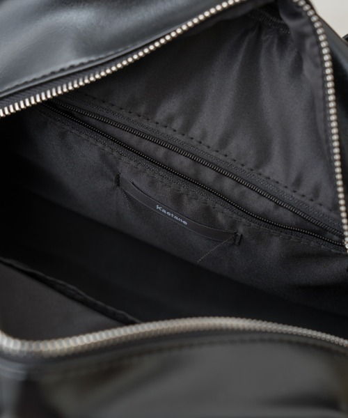 Kastane（カスタネ）の「【新色追加】クロシェット付ボストンバッグ（ボストンバッグ・レディース・ブラウン/ブラック/アイボリー/グリーン・FREE）」の12枚目の写真