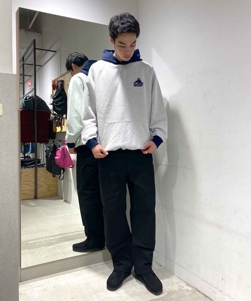 XLARGE（エクストララージ）の「OG TWO TONE PULLOVER HOODED SWEAT（パーカー・メンズ・ネイビー/グリーン/アッシュ・S/M/L/XL）」の17枚目の写真