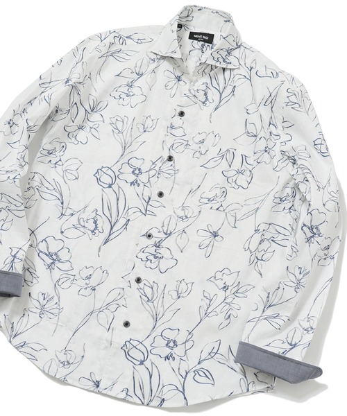 MEN'S BIGI（メンズビギ）の「カッタウェイスキッパーシャツ（シャツ/ブラウス・メンズ・ネイビー/ブルー系その他/ピンク系その他・01/02/03/04）」の2枚目の写真