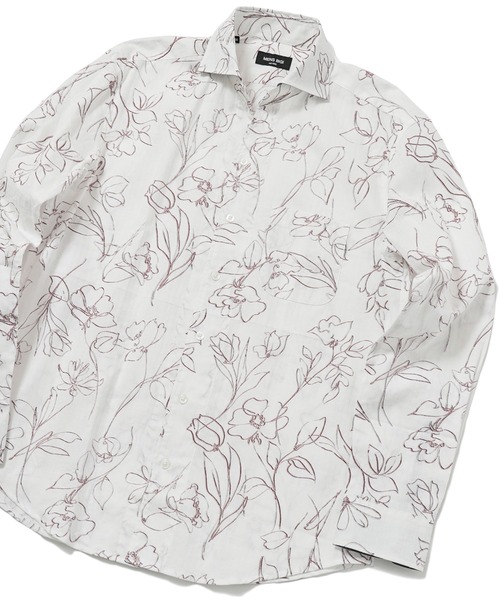 MEN'S BIGI（メンズビギ）の「カッタウェイスキッパーシャツ（シャツ/ブラウス・メンズ・ネイビー/ブルー系その他/ピンク系その他・01/02/03/04）」の3枚目の写真