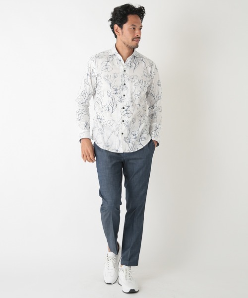 MEN'S BIGI（メンズビギ）の「カッタウェイスキッパーシャツ（シャツ/ブラウス・メンズ・ネイビー/ブルー系その他/ピンク系その他・01/02/03/04）」の9枚目の写真