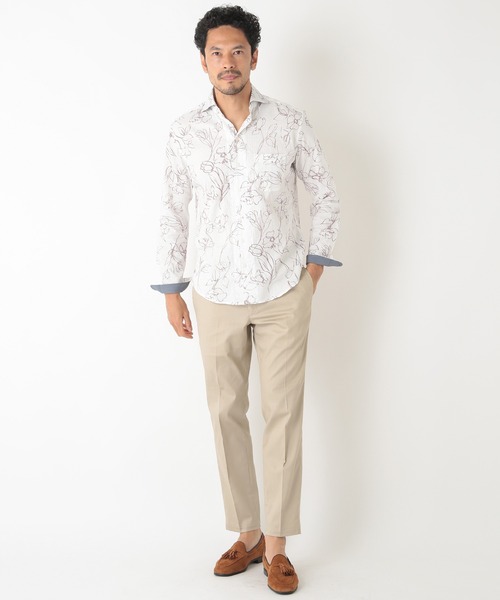 MEN'S BIGI（メンズビギ）の「カッタウェイスキッパーシャツ（シャツ/ブラウス・メンズ・ネイビー/ブルー系その他/ピンク系その他・01/02/03/04）」の10枚目の写真