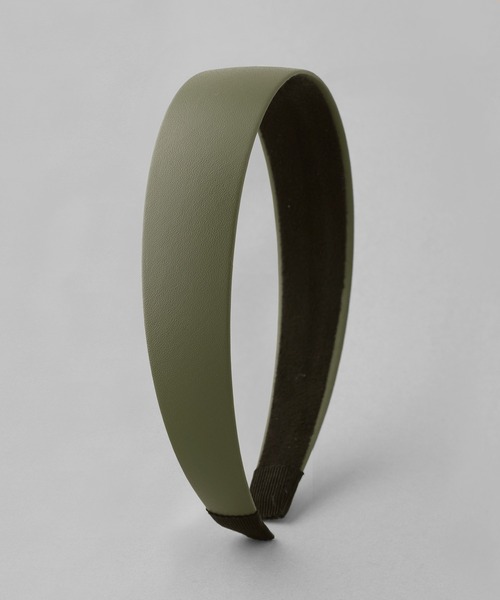 ANEMONE（アネモネ）の「レザー調シンプルカチューシャ（カチューシャ・レディース・カーキ/ブラック/ベージュ・FREE）」の3枚目の写真