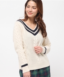 CIAOPANIC | 【Ciaopanic】Vネックチルデン(ニット/セーター)