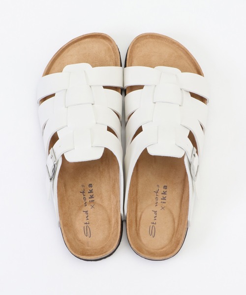 ikka（イッカ）の「メッシュフットベッドサンダル（サンダル・メンズ・ブラック/ブラウン/オフホワイト・M/L/XL）」の17枚目の写真