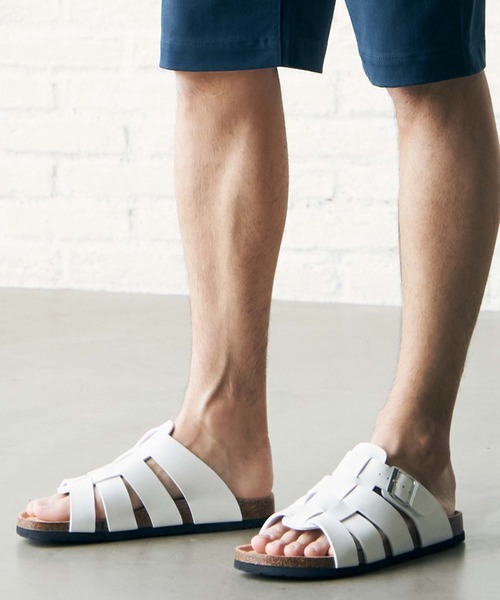 ikka（イッカ）の「メッシュフットベッドサンダル（サンダル・メンズ・ブラック/ブラウン/オフホワイト・M/L/XL）」の13枚目の写真