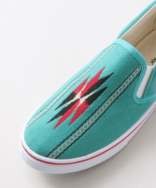 チャイハネ（チャイハネ）の「【チャイハネ】オルテガ刺繍MEN'Sスリッポン（スリッポン・メンズ・ホワイト/ブラック/ブラウン/ターコイズブルー・LL/L）」の14枚目の写真