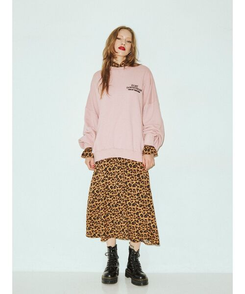 jouetie（ジュエティ）の「プルオーバーレイヤードワンピース【セットアイテム】（ワンピース・レディース・ブラック/オフホワイト/ピンク・MEDIUM）」の3枚目の写真