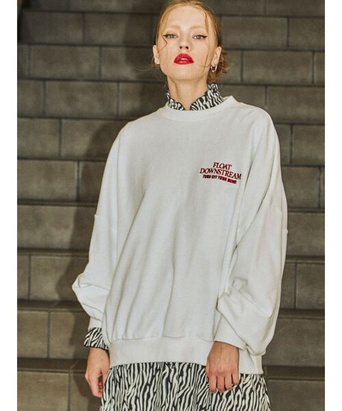 jouetie（ジュエティ）の「プルオーバーレイヤードワンピース【セットアイテム】（ワンピース・レディース・ブラック/オフホワイト/ピンク・MEDIUM）」の6枚目の写真