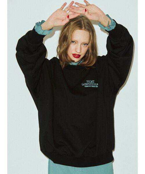 jouetie（ジュエティ）の「プルオーバーレイヤードワンピース【セットアイテム】（ワンピース・レディース・ブラック/オフホワイト/ピンク・MEDIUM）」の7枚目の写真