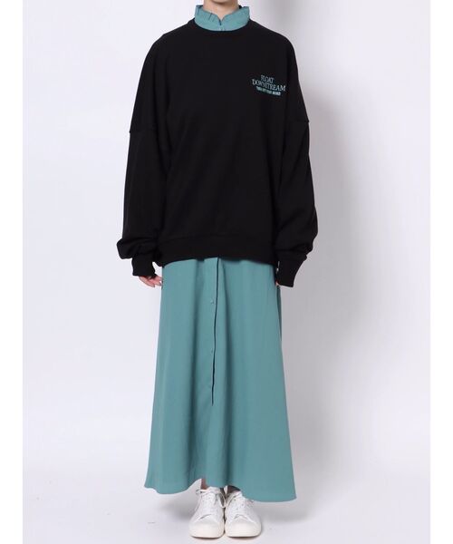 jouetie（ジュエティ）の「プルオーバーレイヤードワンピース【セットアイテム】（ワンピース・レディース・ブラック/オフホワイト/ピンク・MEDIUM）」の14枚目の写真