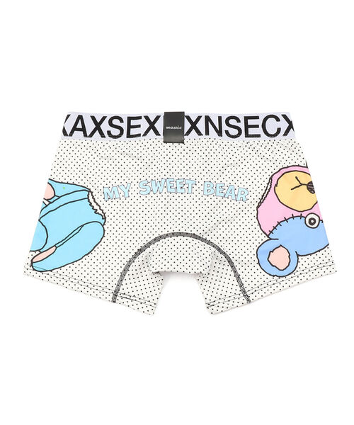 maxsix（マックスシックス）の「maxsix(マックスシックス）MX-U022/@BOXER PT クマプー/アンダーウェア/ボクサーパンツ（その他アンダーウェア/インナー・メンズ・ホワイト・MEDIUM/LARGE）」の2枚目の写真