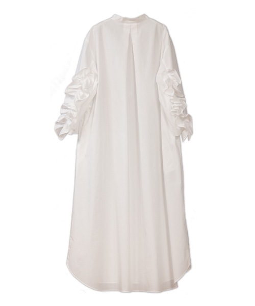 La SRIC(ラスリック)の「La SRIC / 袖バックフリルOP(シャツワンピース・レディース・オフホワイト/ネイビー・38)」の21枚目の写真