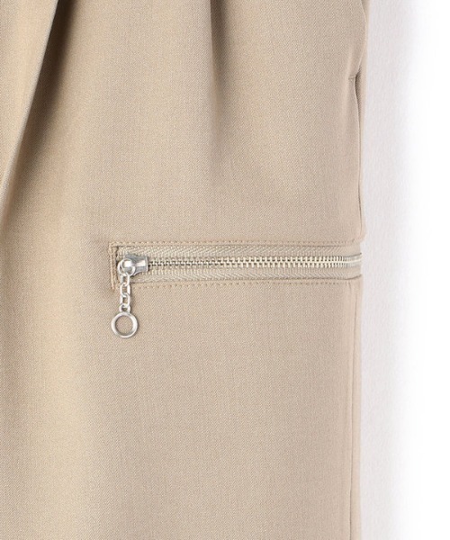 DANKE SCHON（ダンケシェーン）の「DankeSchon/ダンケシェーン/ZIP PANTS/ジップパンツ（スラックス・レディース・ブラック/ベージュ・MEDIUM/L）」の5枚目の写真
