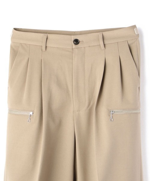 DANKE SCHON（ダンケシェーン）の「DankeSchon/ダンケシェーン/ZIP PANTS/ジップパンツ（スラックス・レディース・ブラック/ベージュ・MEDIUM/L）」の7枚目の写真