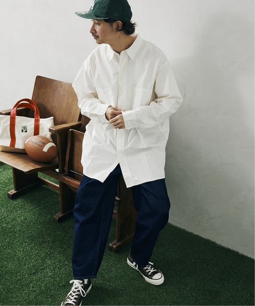JOURNAL STANDARD relume(ジャーナルスタンダード レリューム)の「【HOUSE HOLD / ハウスホールド】シャンブレーシャツ(シャツ/ブラウス・メンズ・ホワイト/ネイビー/ブルー/グリーン・2/4/3)」の18枚目の写真