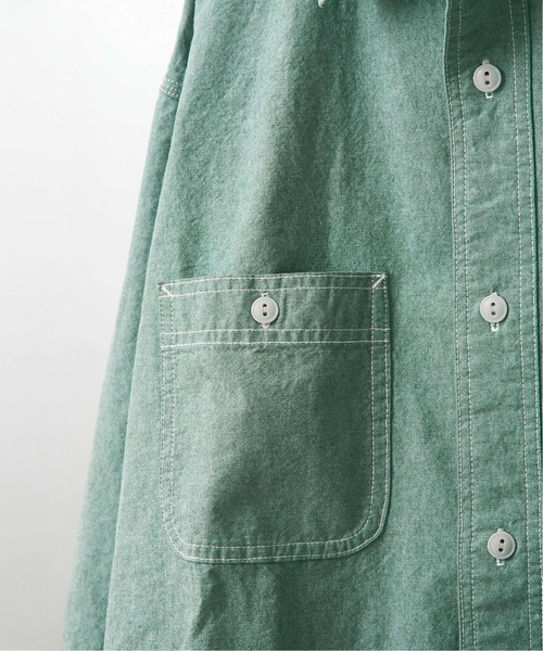 JOURNAL STANDARD relume(ジャーナルスタンダード レリューム)の「【HOUSE HOLD / ハウスホールド】シャンブレーシャツ(シャツ/ブラウス・メンズ・ホワイト/ネイビー/ブルー/グリーン・2/4/3)」の22枚目の写真